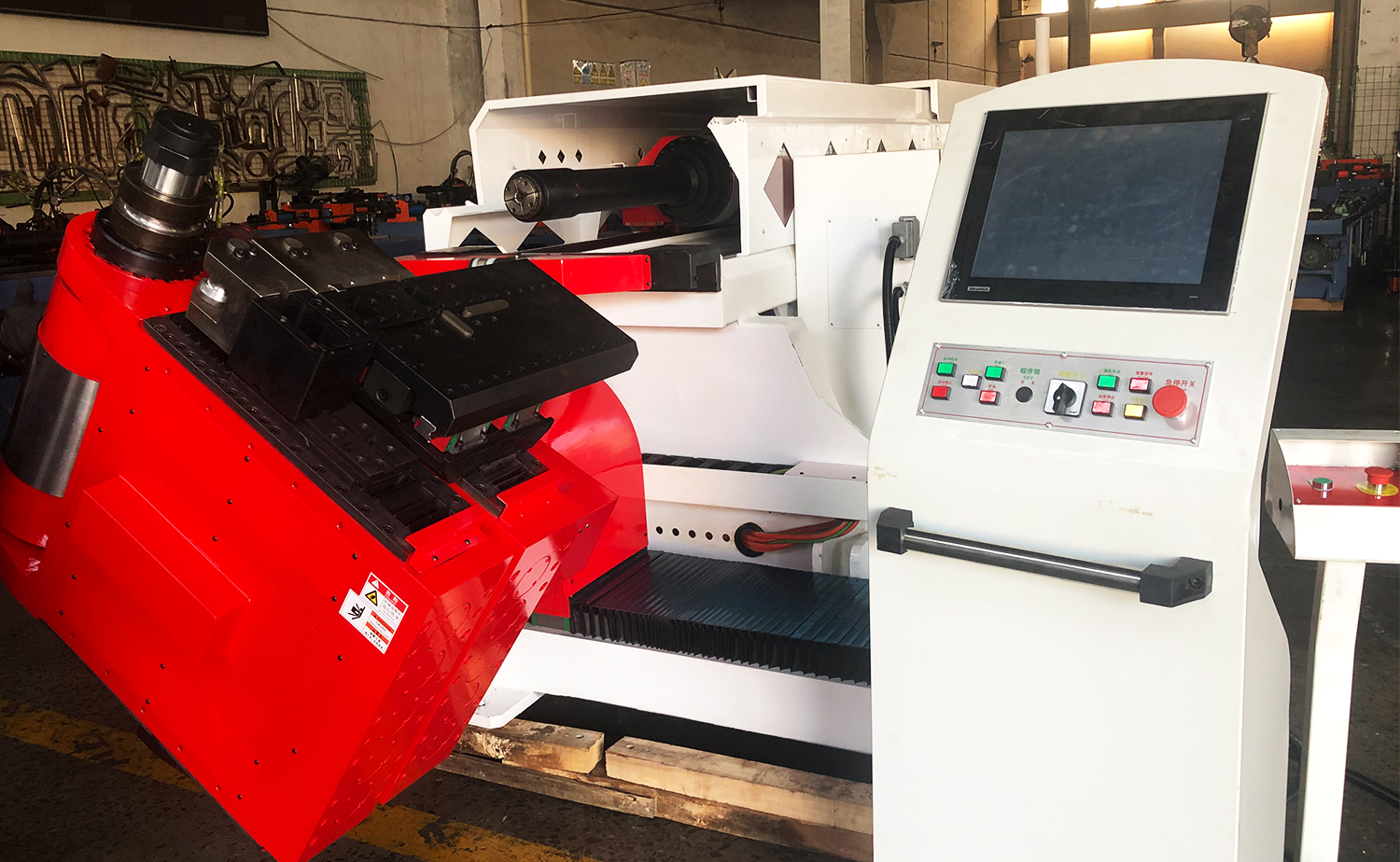 CNC রোটারি হেড পাইপ নমন মেশিন- দ্বি-দিকনির্দেশক